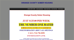 Desktop Screenshot of orangecountysoberhousing.com